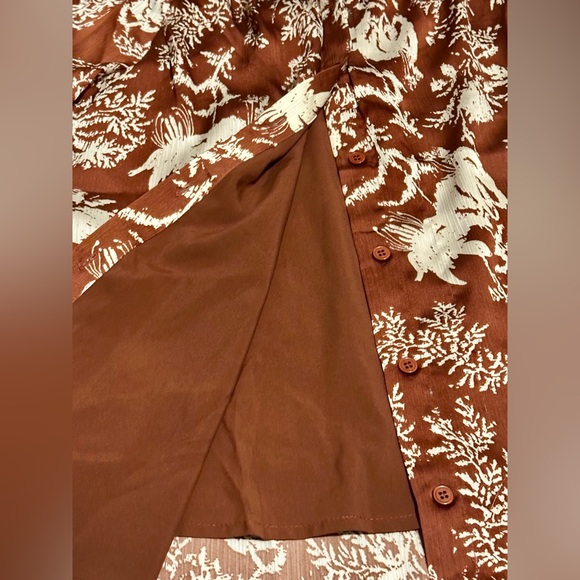 NWT Doe and Rae Rust Color Blouse - Picture 4 of 8